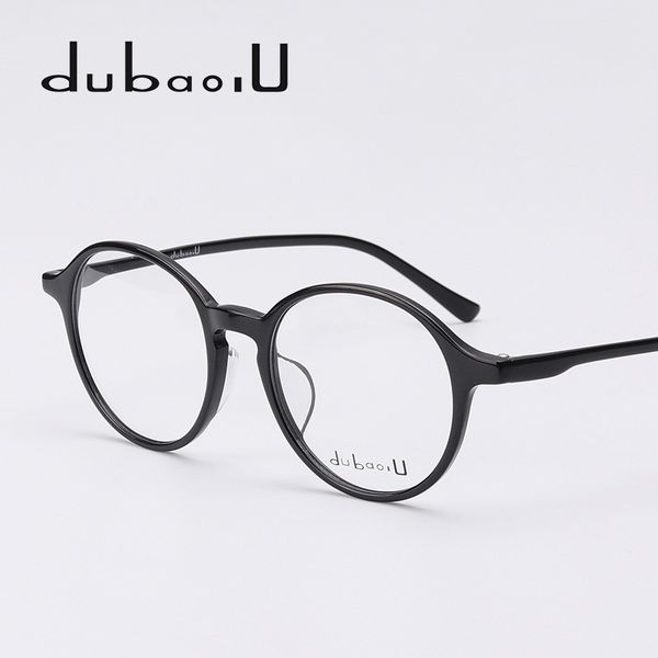 

acetate eyewear frame fashion round computer prescription clear myopia optical eyeglasses frames for women #68008, Silver