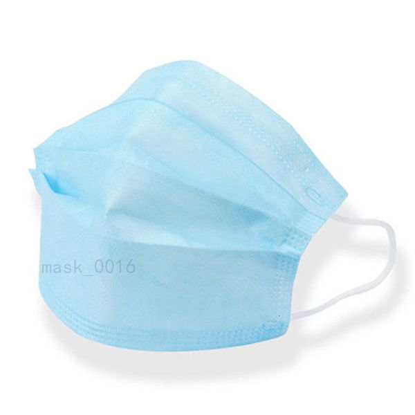 

челнок 100шт маска одноразовая 3 слоя фильтр пылезащитный ушной вкладыш нетканый рот 360 складной гражданский z 1шт маски синий fa