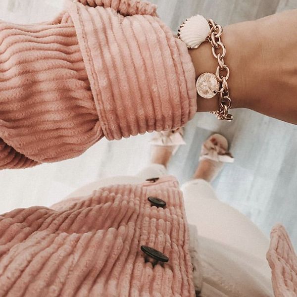 

natural cowrie shell charm bracelets for women gold color queen's head coin hand chain bracelet female 2019 fashion jewelry new, Golden;silver