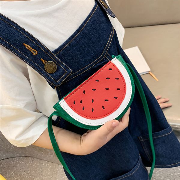 

women watermelon shape messenger bag wild small shoulder bag pu leather zipper crossbody bags handbag bolsos sac #t1p