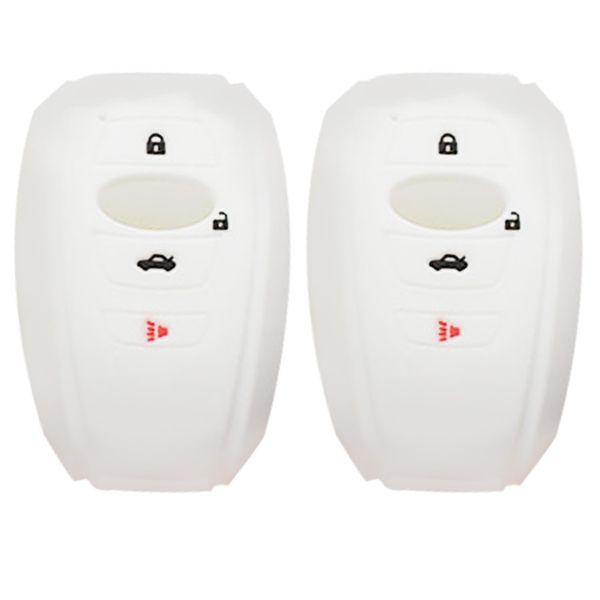 

2pcs car 4 buttons key fob cover accessories protection portable shell remote control case anti scratch soft silicon for