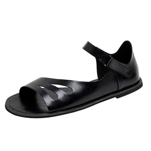 

women's sandals pu leather buckle sandals women simple style square summer women shoes shoes 2019 941034, Black