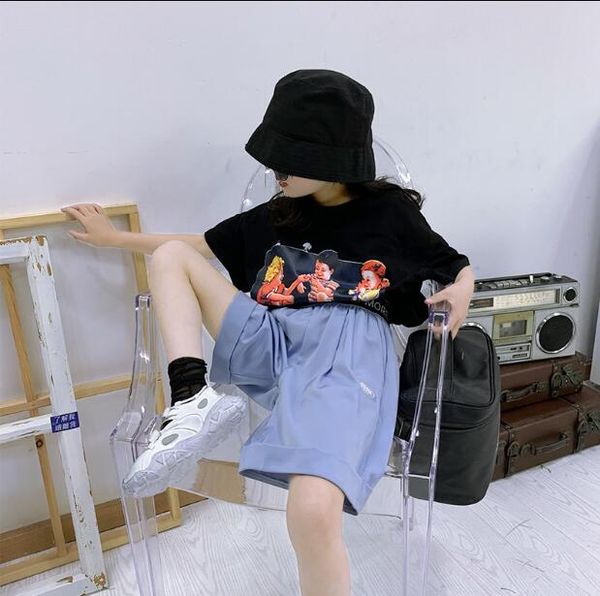 

2020 гоѬей пѬодажи девоки коѬокий Ѭђкав ђболки мода лопка лени девоек о, Blue