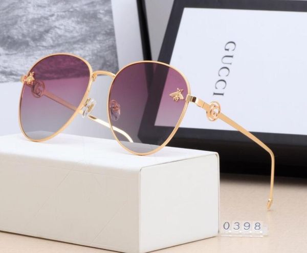 

2019 brand sunglasses luxury sunglasses stylish fashion designer sunglasses for mens womens glass uv400 6 style with litttle bees, White;black