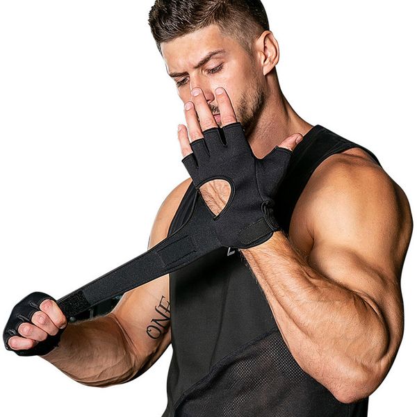 

1pair fitness gloves wrist wrap for weight lifting workout sports gym trianing #nn929