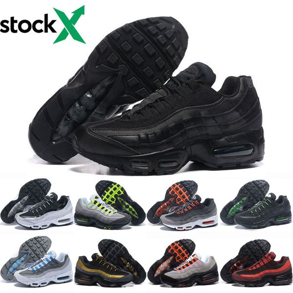 

men women og cushion running shoes classic triple black laser fuchsi neon yellow golden sport chaussure walking mens sneakers size 36-46