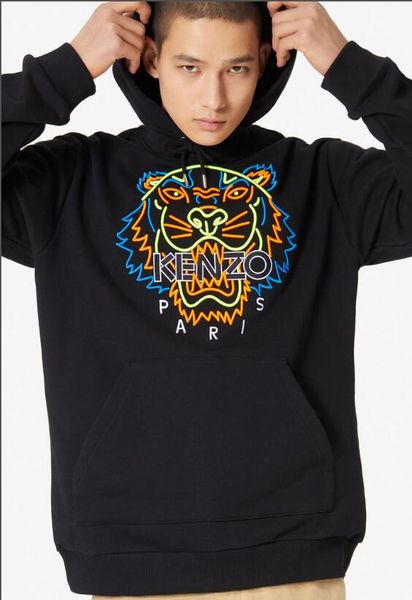 

explosive sweater women's cotton solid color ring striped letter bear print casual shirt long-sleeved sweater tiger head embroidery--4, White