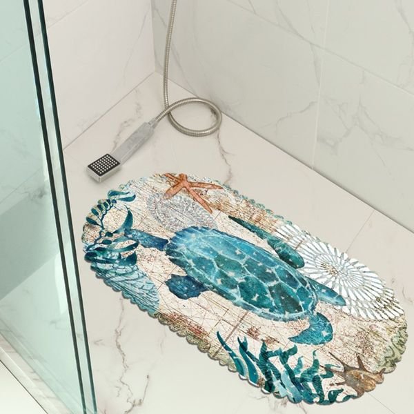

High Quality Cartoon Animal Pattern PVC Non- Slip Waterproof Bath Mat Bathtub Mat Shower Mat