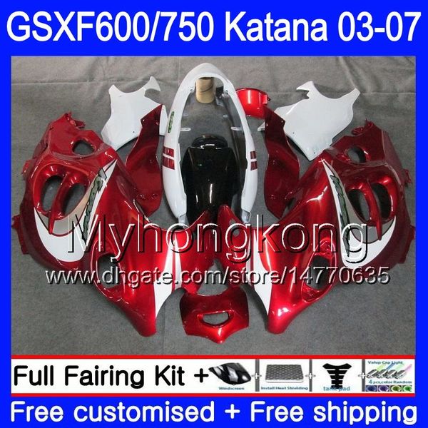 

gsxf-600 for suzuki katana gsxf 750 600 gsxf600 03 04 05 06 07 293hm.67 gsx 750f dark red white gsxf750 2003 2004 2005 2006 2007 fairing
