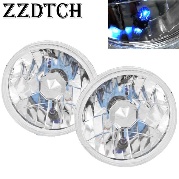 

zzdtch 2pcs 12v 7inch round universal head lamp used for wrangler head lamp