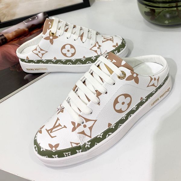 

2019 brand fa hion ladie lipper andal printed lace women 039 leather dre increa ed hoe with original packaging qy