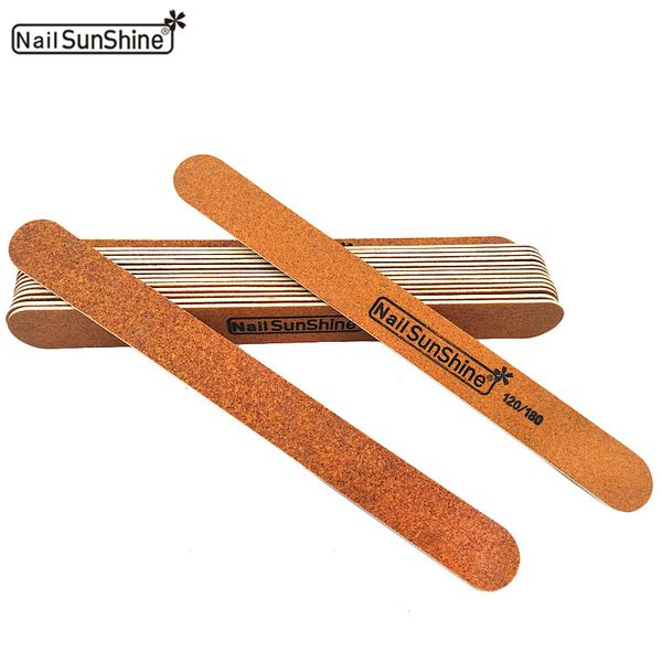 

20pcs/lot double side wooden nail files disposable 120/180 sanding manicure tools emery board for nail art gel polish files set