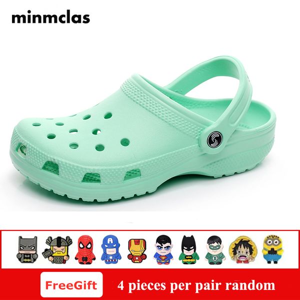 

minmclas women's slip on casual garden clogs waterproof shoes women classic nursing clogs hospital women work medical sandals y200520, Black