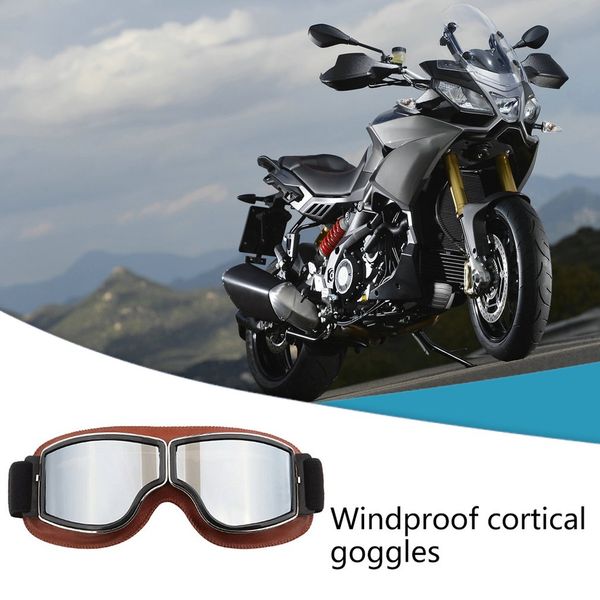 

vintage winfproof goggles motorcycle leather glasses retro outdoor off-road riding glasses