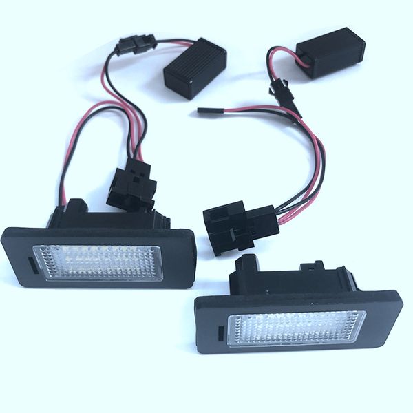 

2pcs car led license number plate light lamp 12v 24 smd for a1 2011- a4(b8) a7 5d sportback 2011- q5(08-10)/a4 4d/5d