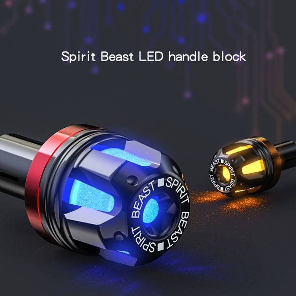 

motorcycle accessories handlebar balance head handle decoration motocross grips motor protection led signal lights ing