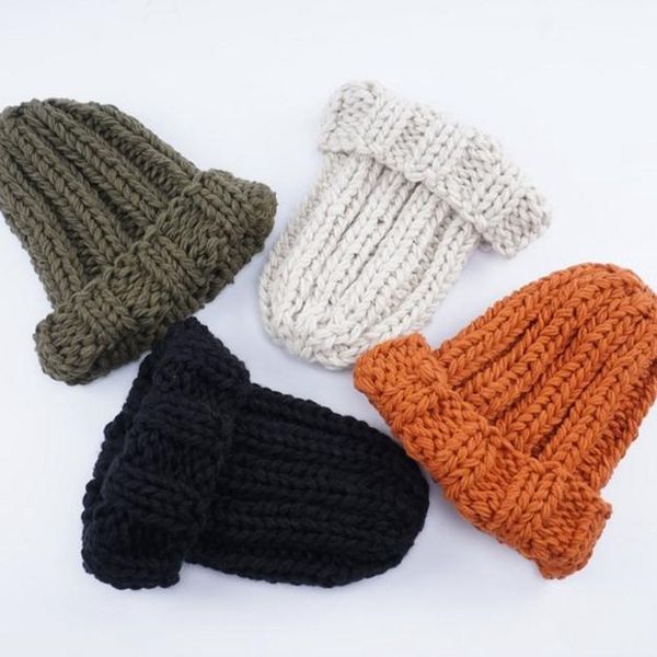 

cute women warm beanie hat fashion solid colors winter girl knitted hip hop cap outdoor lady travel ski cap ljjt1476