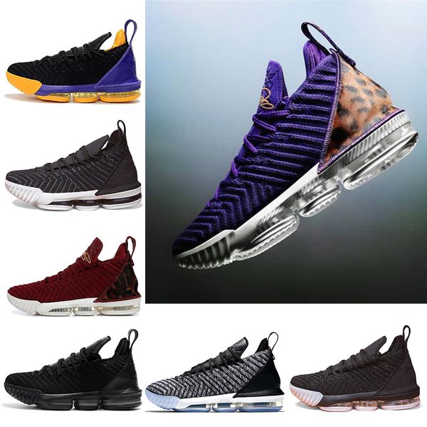 

16s men basketball shoes 16 king court purple oreo fresh bred triple black grey mens trainers sports sneaker shoes size 7-12