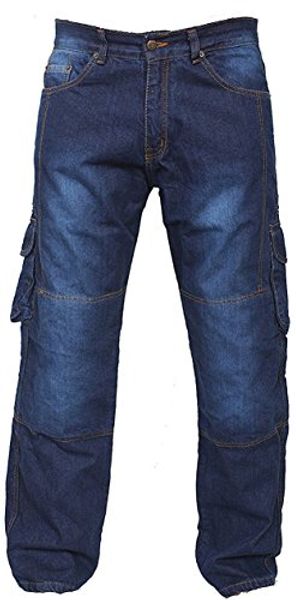 

newfacelook джинсовые мотоцикл мотоцикл грузовые джинсы брюки с подкладкой защиты арамидного, Blue