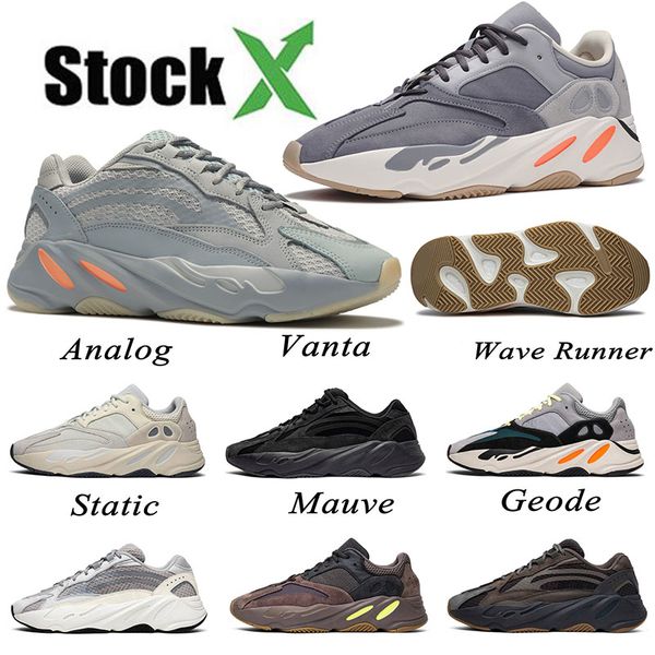 

700 kanye west mens womens sports shoes geode vanta black wave runner inertia analog white salt tephra static outdoor athletic trainers, White;red