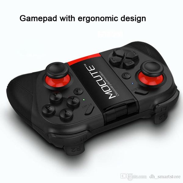 

mocute 050 vr game pad android ios joystick bluetooth controller selfie remote control shutter gamepad for pc smart phone + holder