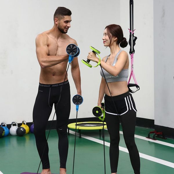 

wheel roller two-wheel abdominal trainer disk twist waist muscle exerciser home office fitness twisting machine