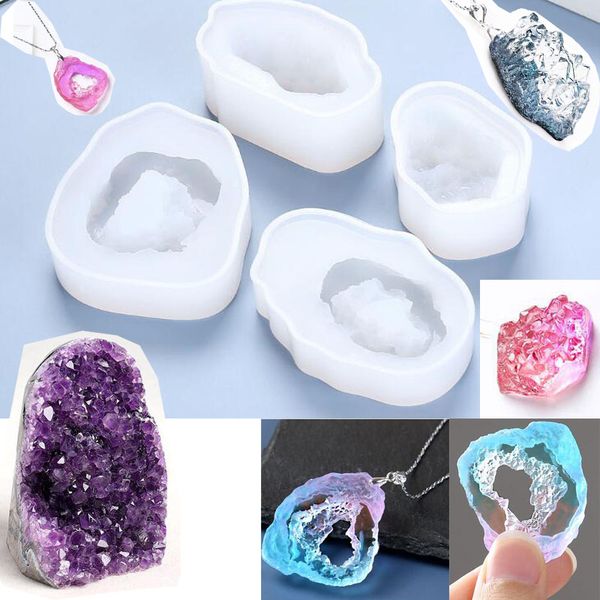 

new silicone mould dried flower resin decorative diy crystal icicle cutting shpe type epoxy resin molds for jewelry