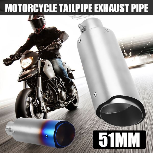 

51mm motorcycle exhaust motorcycle exhaust motor pipe universal change voice stainless steel