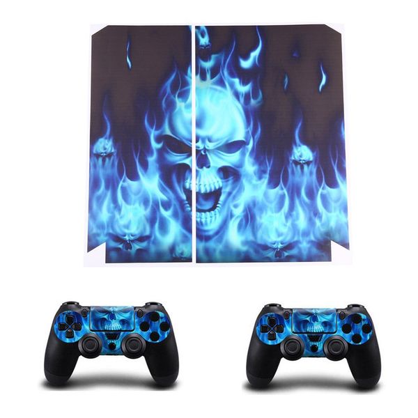 

waterproof whole body vinyl skin sticker decal cover for sony ps4 playstation 4 console and 2pcs controllers protective skins