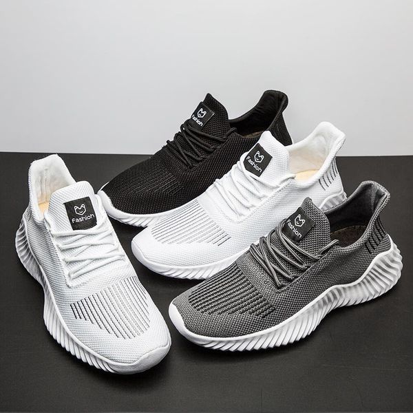

large size sport sneakers for men breathing trainer mens shoes sports shoes male running jogging summer arena white a436