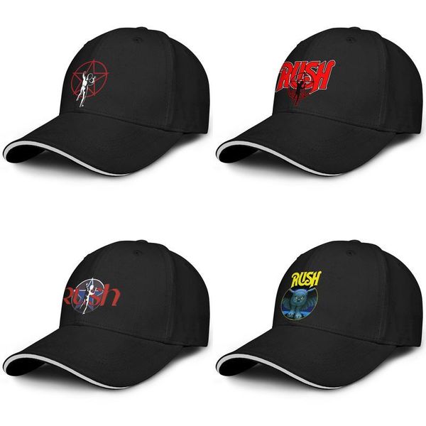 

rush starman logo fashion baseball sandwich hat golf original truck driver cap merch traffic rock band fly metallica logo red, Blue;gray
