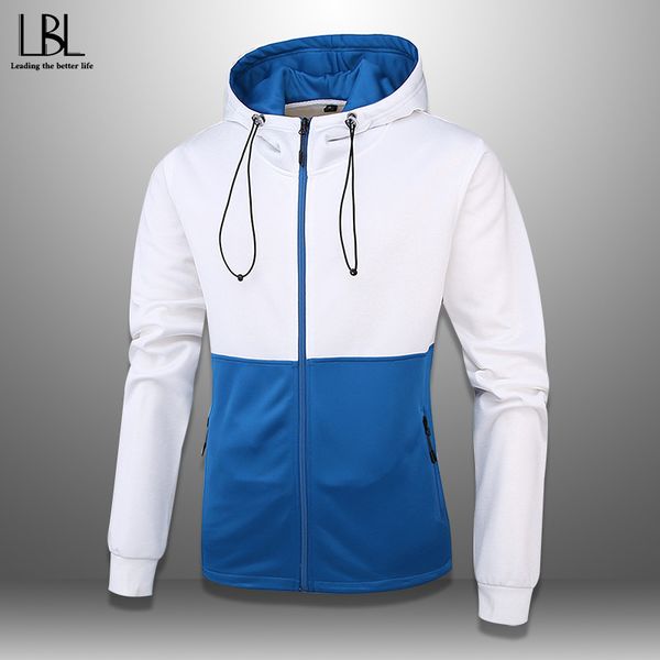 

zipper hoodie мужчина лоскутной hip hop весна осень мужского флис толстовка регулируемая streetwear куртка с капюшоном люди outwear 2020 4xl, Black