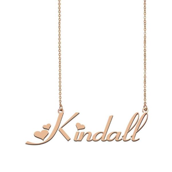 

kindall name necklace , custom name necklace for women girls friends birthday wedding christmas mother days gift, Silver
