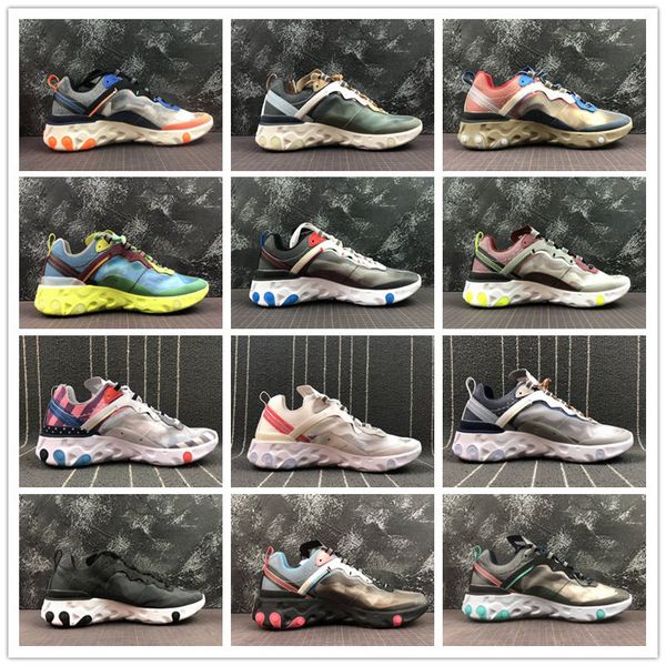 

Original New Arrival Authentic Upcoming React Element 87 Men's Sport Outdoor Runner Shoes Designer Sneakers 2019 Good Quality