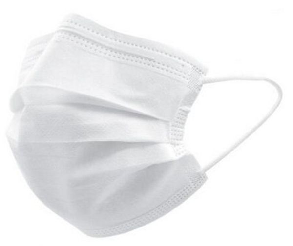 

Белый одноразовые нетканые маски анти-пыли 3 слоя дышащий лицевая защитная крышка маски петлевыми креплениями рот бытовых защитный пр