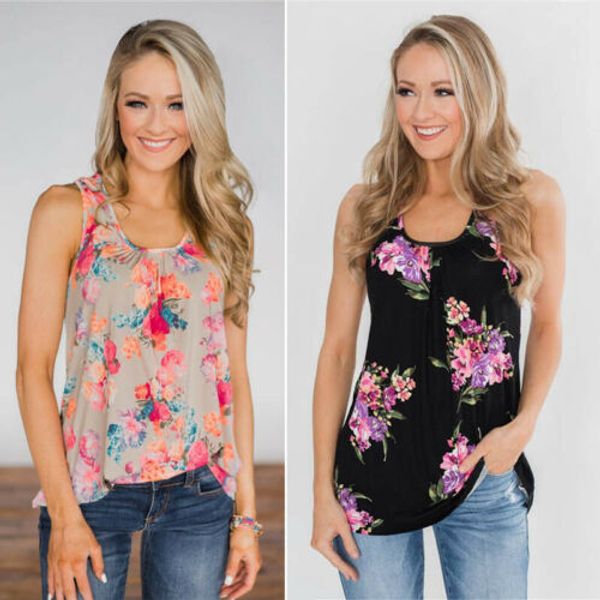 

women's casual sleeveless solid loose tunic shirt blouse dress plus size au, White