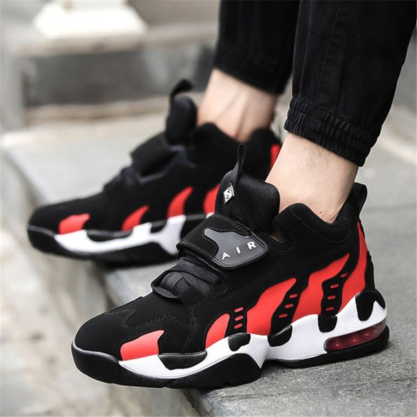 

jxgxsx men sneakers autumn new women casual work shoes thick bottom increased outdoor flats male walking shoes air cushion, Black