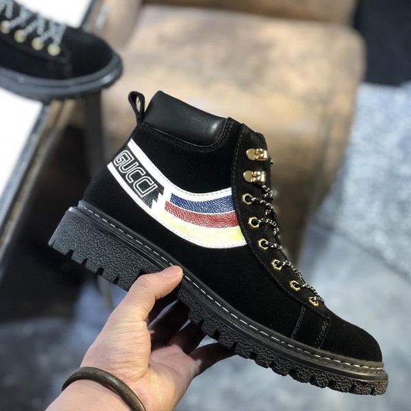 

2020b10 new style fashion trend high-casual men's shoes, comfortable and versatile luxury sports men's shoes zapa, Black