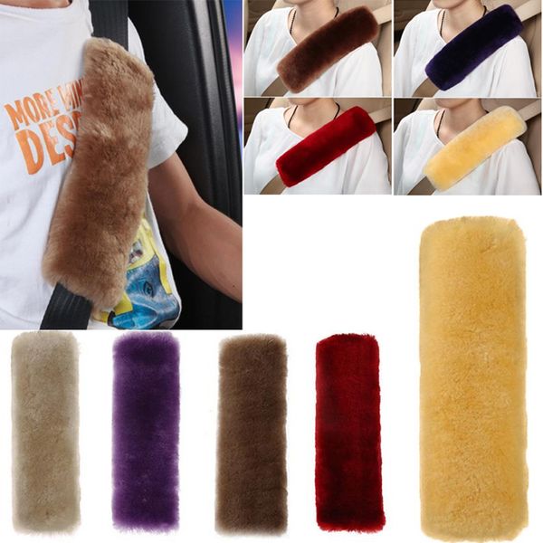

1pair car seat belt pad wrap cover shoulder cushion protector winter soft