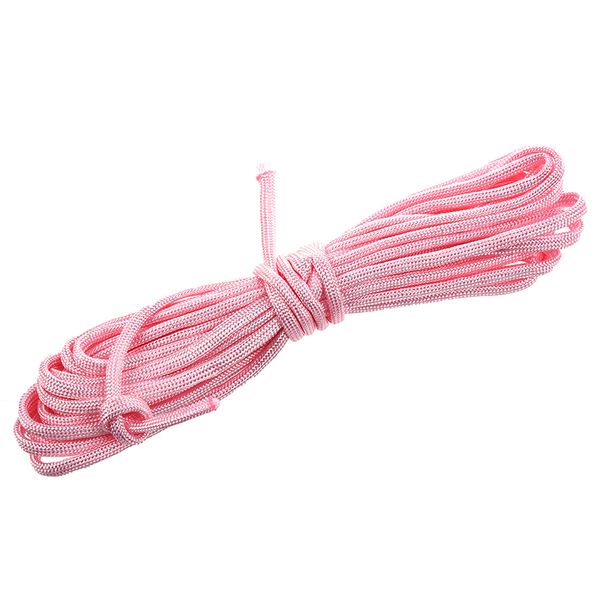 

20ft paracord parachute cord lanyard nylon desert survival 7 strand-pink