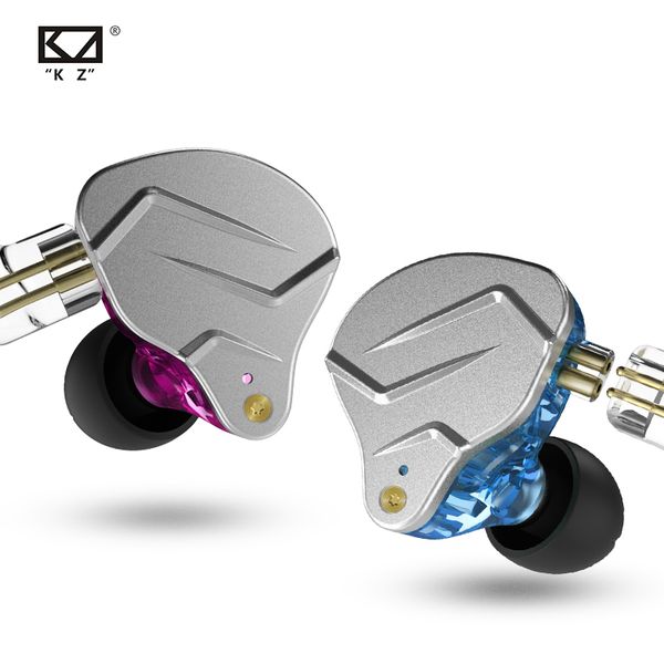 

kz zsn pro metal earphones 1ba+1dd hybrid technology hifi bass earbuds in ear monitor headphones sport noise cancelling headset