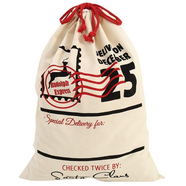 

vintage christmas gift bags hessian diy gift bags present sack stocking 50x70cm