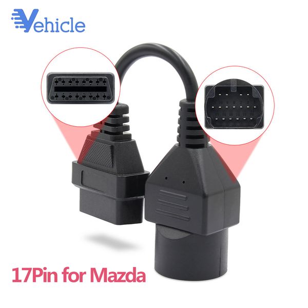 

car extension cable for diagnostic auto scanner tool 17pin for to 16 pin obd2 connect compatible diagnostic tools