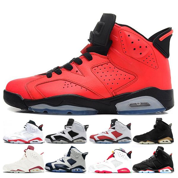 

sneakers 6 6s for sports mens basketball shoes angry bull white infared oreo carmine dmp marron olympic man shoes