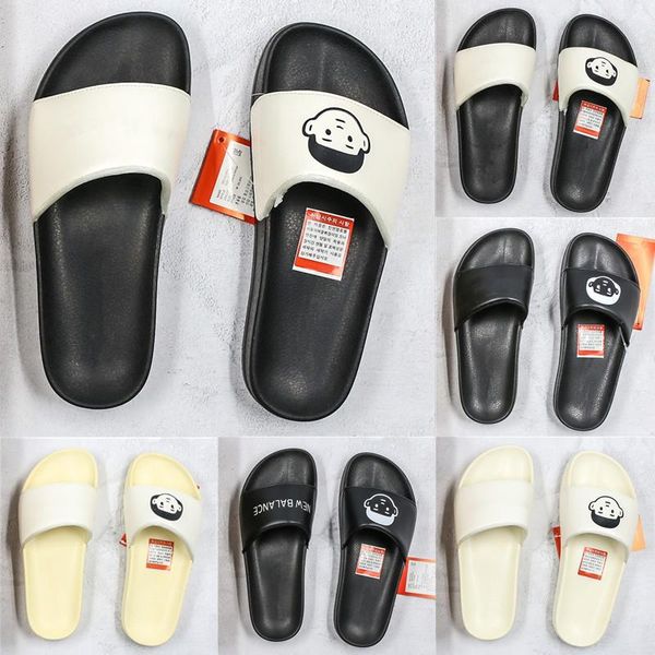 

2020 new flip flop noritake beach slippers ins explosion models men women sandals black white slippers 36-45