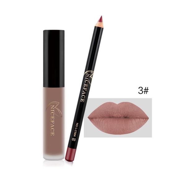

lip gloss liquid lipstick + modified lip liner set