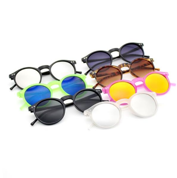

fashion women round-framed rice nail sunglasses retro cat-eye sunglasses color frame sanded glasses sold, White;black