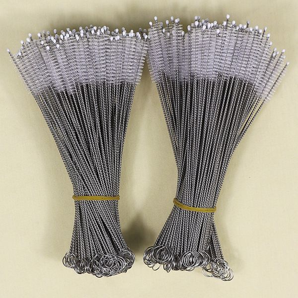 

drinking straw brush set 7.6"x1mm cleaner brushes for stainless steel tumbler straws bottle suction tube glass tube spiral soft hair br