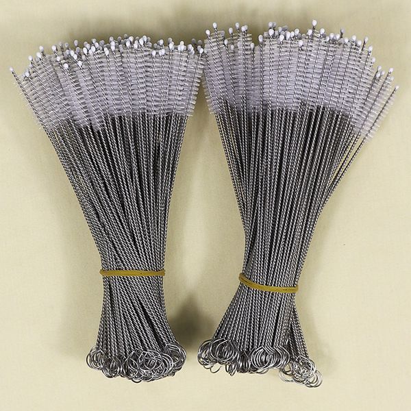 

drinking straw brush set 7.6"x1mm cleaner brushes for stainless steel tumbler straws bottle suction tube glass tube spiral soft hair br