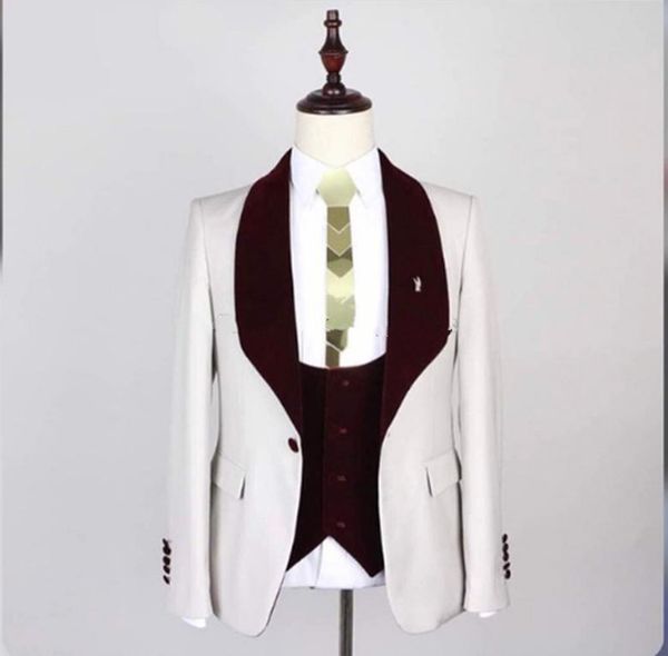 

новый заказ шали отворотом groomsmen one button groom tuxedos мужские костюмы свадебные / пром / dinner best man blazer (куртка + штаны + ti, Black;gray